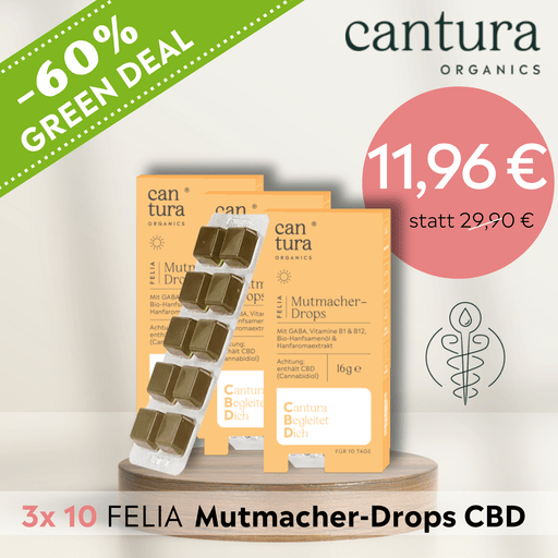 3 x 10 FELIA Mutmacher - Drops CBD - Green Shopping Days