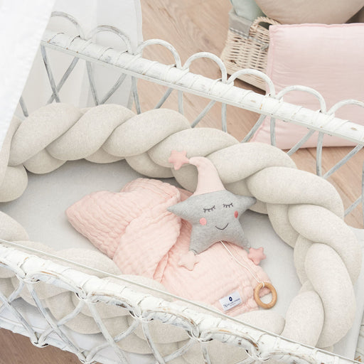 Baby Bettnest geflochten für Babybetten 200 cm Natur - Green Shopping Days