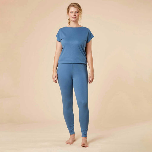 Bequemer Yoga - Jumpsuit Saraswati Graublau "Made in Germany" - Green Shopping Days