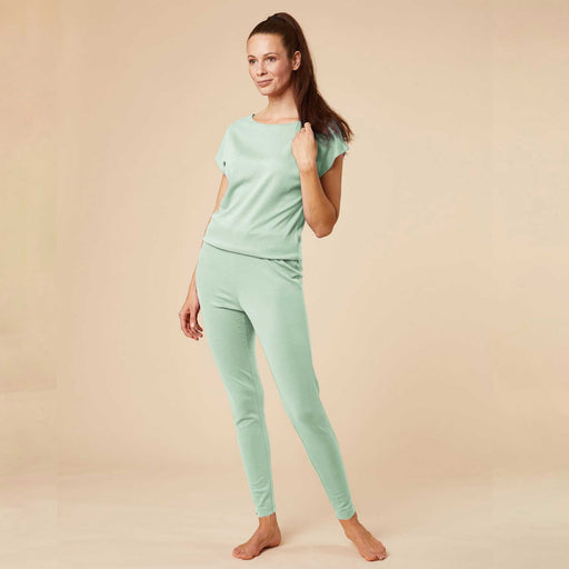 Bequemer Yoga - Jumpsuit Saraswati Lindgrün "Made in Germany" - Green Shopping Days