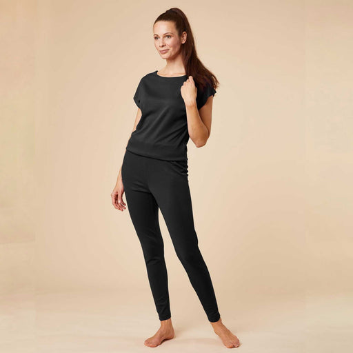 Bequemer Yoga - Jumpsuit Saraswati Schwarz "Made in Germany" - Green Shopping Days