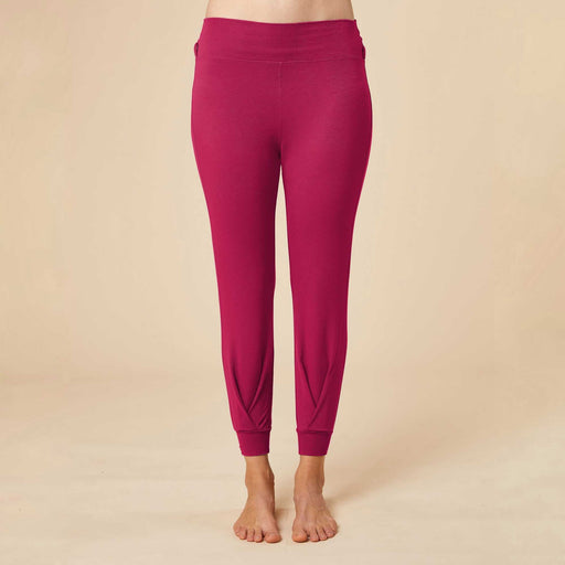 Drapierte Homewear - Hose Tara Beere "Made in Germany" - Green Shopping Days