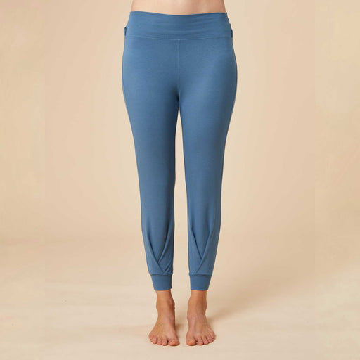Drapierte Homewear - Hose Tara Graublau "Made in Germany" - Green Shopping Days