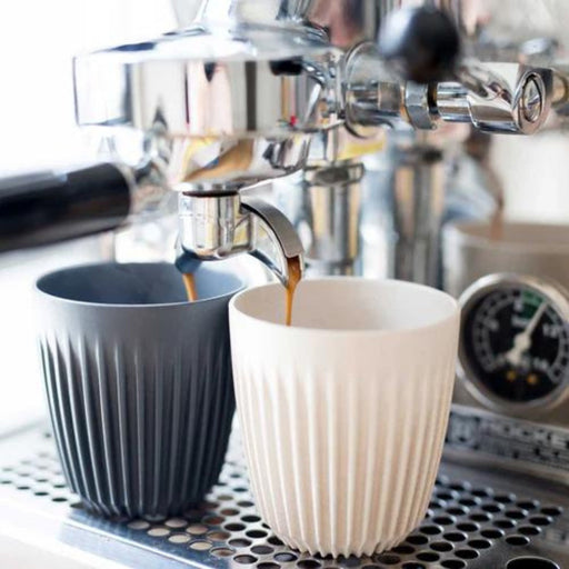 HUSKEE CUP & LID Natur | wiederverwendbare KAFFEE & TEE - BECHER recycled aus Kaffee - Schalen | Huskee - Green Shopping Days