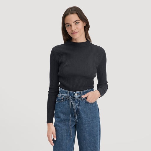 Jeans aus Bio - Baumwolle Wide Leg mit TENCELTM Lyocel | Farbe: dark blue - Green Shopping Days