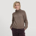 Strick Pullover aus Bio - Merinowolle mit Bio - Baumwolle | Farbe: Camel - Green Shopping Days