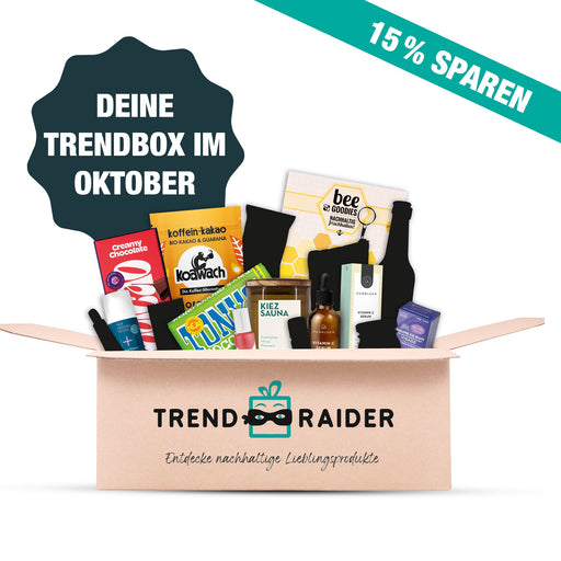 Trendbox im Oktober von Trendraider / Rabattcode: shopping15 - Green Shopping Days