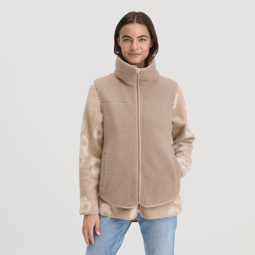 Wollfleece Weste aus reiner Merinowolle | Farbe: Sand - Green Shopping Days